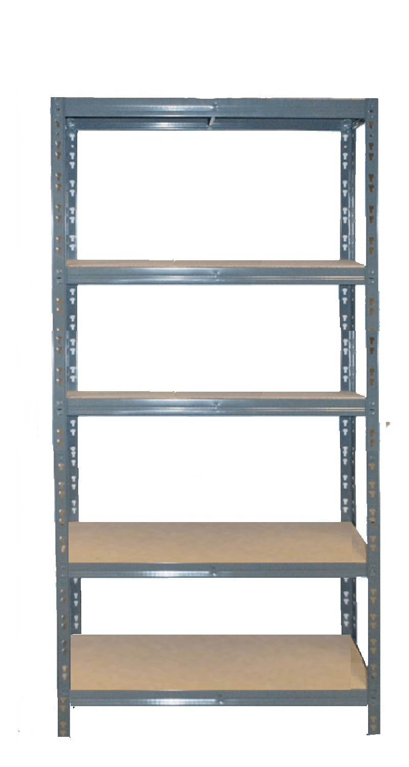 MEGA AKCIA 5-ti policový regál lakovaný 180x90x30 175kg na polici,Farba - tm.siva