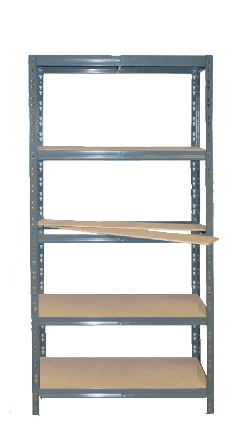 AKCIA 5-ti policový dielenský regál lakovaný 180x90x30 175kg,farba tm.sivá -SKLADOM