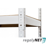 Regál 5-policový lakovaný 180x140x40  300Kg na police,Farba - biela