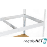 Regál 5-policový lakovaný 180x140x40  300Kg na police,Farba - biela