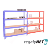 Nekonečný priemyselný regál 4 - policový 200x140x60 800Kg/polica