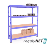 Nekonečný priemyselný regál 4 - policový 200x140x80 800Kg/polica